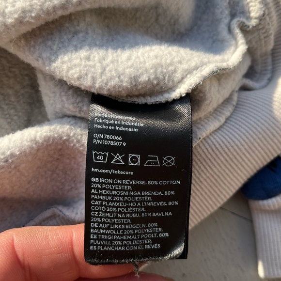 Kid's H&M Sweatshirt Multicolor Dinosaur Print 6X/7 Boy's Prehistoric Colorblock - Picture 7 of 12